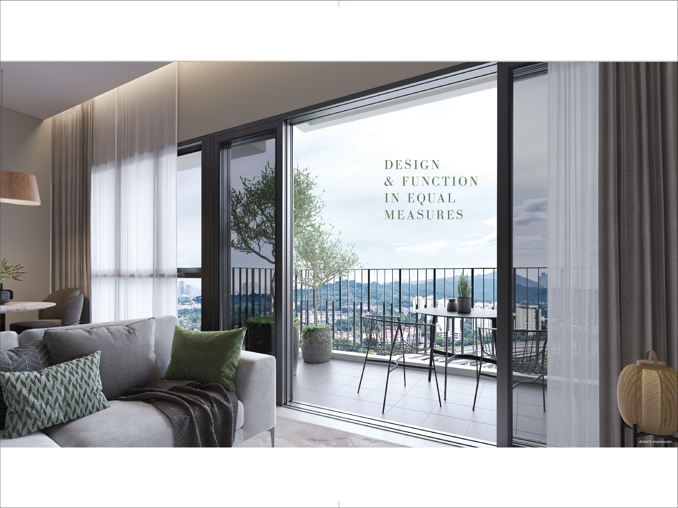 Linari interior living space rendering